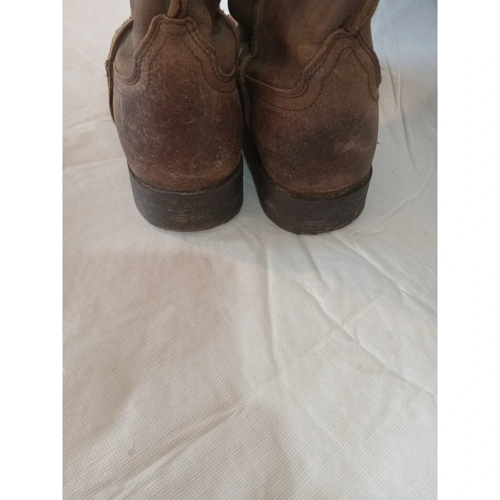 Ariat Youth Brown Leather Square Toe Roper Western Cowboy Boots 10007692 Size 2